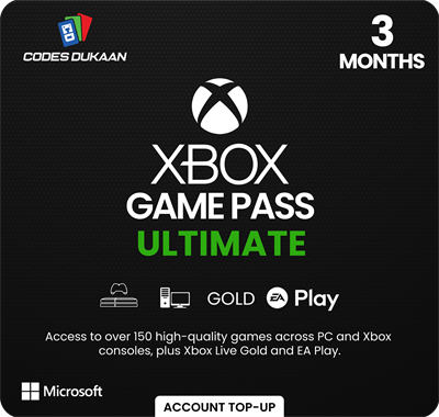3 Months Xbox Game Pass Ultimate (Account Top-up)