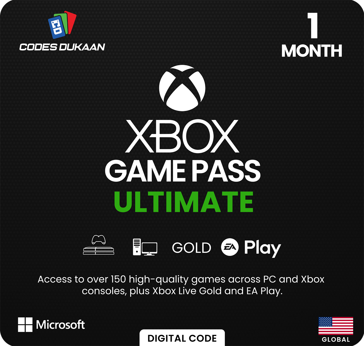 Xbox Game Pass Ultimate 1-Month Membership