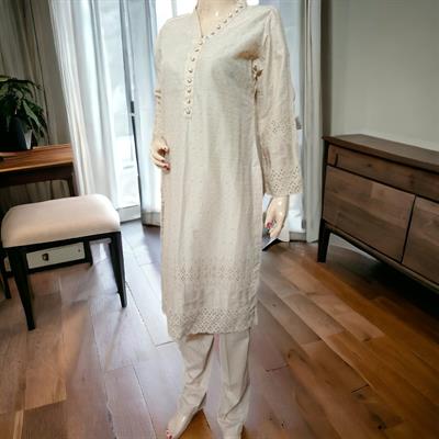 ChikanKari Lawn Stitched