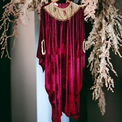 Velvet Kaftan Arabic Style 