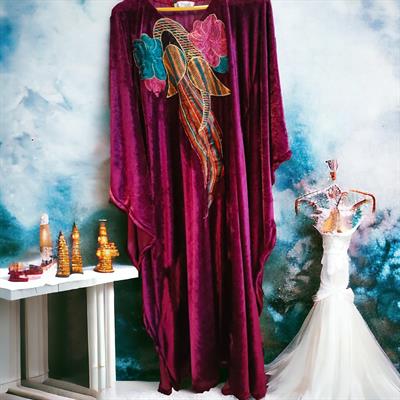 Velvet Kaftan Arabic Style 