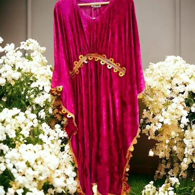 Velvet Kaftan Arabic Style 