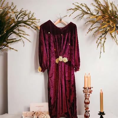 Velvet Kaftan Arabic Style 