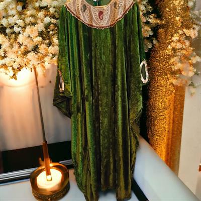 Velvet Kaftan Arabic Style 