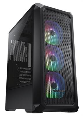 COUGAR Archon 2 Mesh RGB- / Mid Tower / 3 ARGB fans / Tempered side glass. - Mesh Black