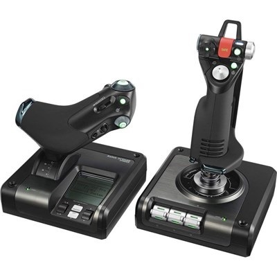 Logitech X52 Professional H.O.T.A.S. Part-Metal Throttle And Stick Simulation Controller 