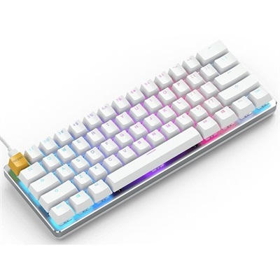  Glorious GMMK Compact PreBuilt Gaming Keyboard (White)