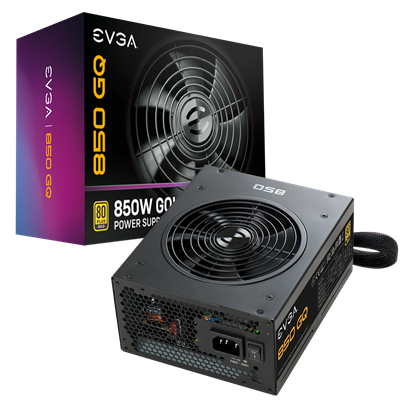 EVGA 850 GQ, 80+ GOLD 850W, Semi Modular  EVGA ECO Mode