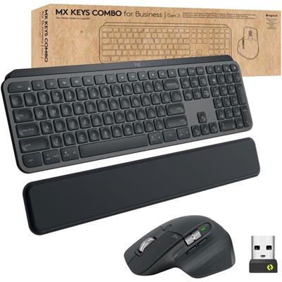 Logitech MX Keys Combo for Business | Gen 2 Keyboard Mouse - 920-010933 Graphite (US Layout)