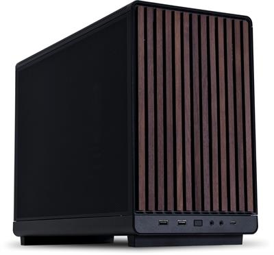 Lian LI A3-mATX M-ATX Mesh Gaming Case Black  [Wood Edition]