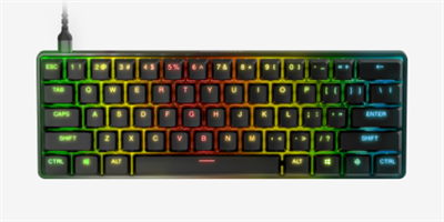 SteelSeries New Apex 9 Mini HotSwap Optical Mini Gaming Keyboard – 60% Compact Design (Optical Switches)