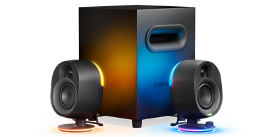 SteelSeries Arena 7 Illuminated 2.1 Desktop Gaming Speakers
