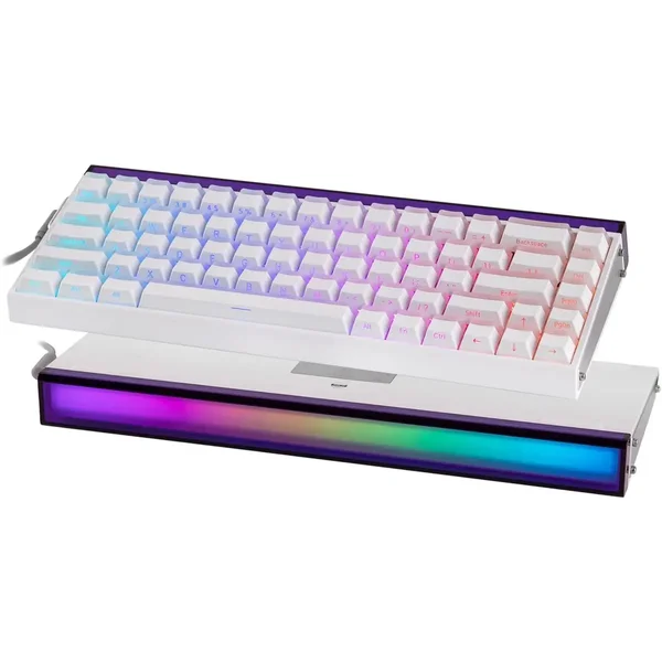 Aula Hero 68 HE 60% Gaming Keyboard Wired, Hall Effect Magnetic Switch Keyboard - White lighthouse