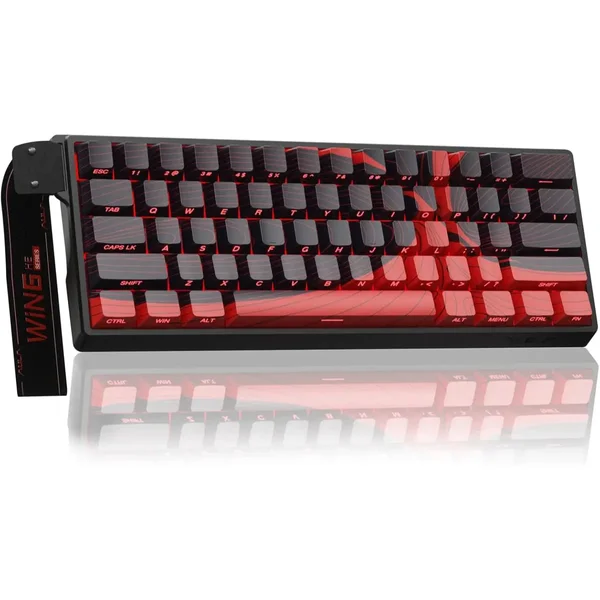 Aula WIN60 HE Max 65% Wired Gasket-Mounted Gaming Keyboard - Black Red