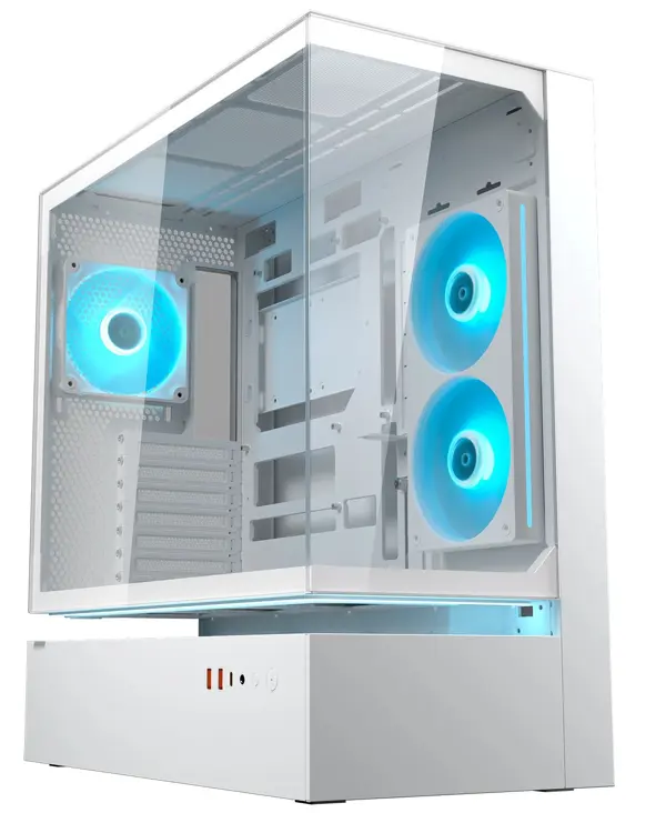 COUGAR CFV235 Series Mid Tower Float In From Flow In Function - White