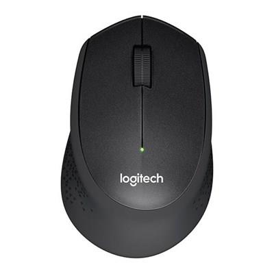 Logitech M330 Silent Plus Extra Comfort Wireless Mouse - Black