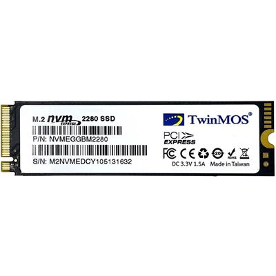 TwinMOS 128GB M.2 PCIe Gen3x4 NVMe SSD