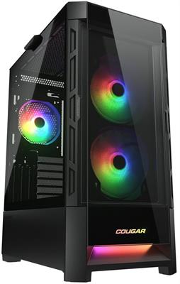 COUGAR Duoface RGB / Mid tower / 2 type front panels)-  Black