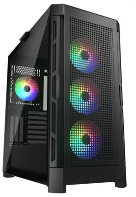 Cougar AIRFACE PRO RGB Mid Tower Case with Brilliant Lighting Scenery and Excellent Cooling Performance (Mesh Front Panel) (Black)