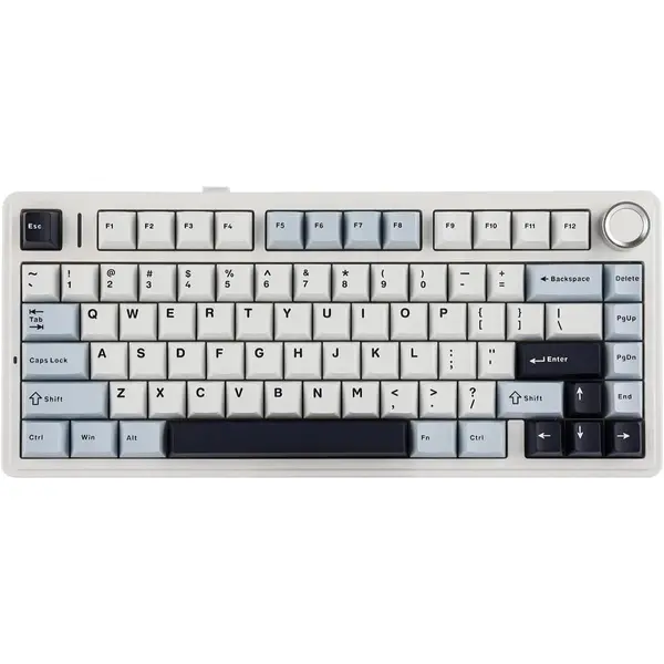 Aula F75 Gasket Mechanical Keyboard, 75% Wireless Hot Swappable Gaming Keyboard - Glacier Blue