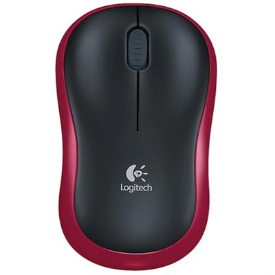 Logitech Wireless Mouse M185 - Red - 910-002503
