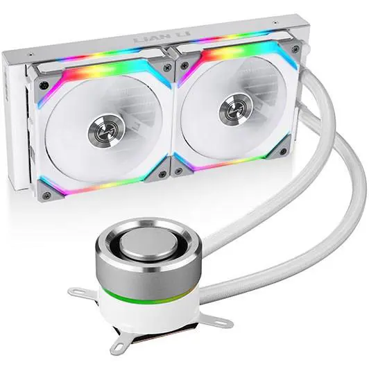 Lian Li Galahad 240 AIO UNI Fan SL120 Edition ARGB 240mm Liquid CPU Cooler - White