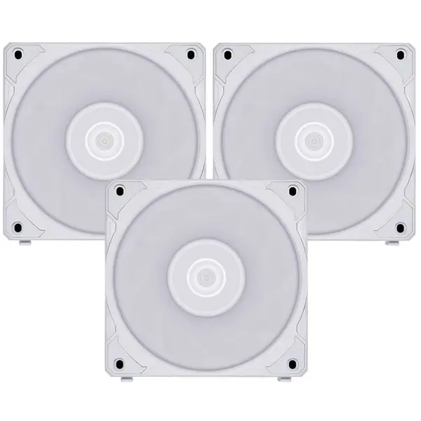 Lian Li Uni Fan P28 120mm PWM - Triple Pack - White