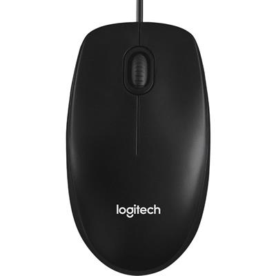 Logitech M100 Wired USB Corded Mouse – Black