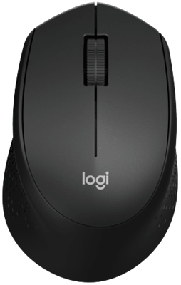 Logitech M331 Silent Plus Wireless Mouse - Black