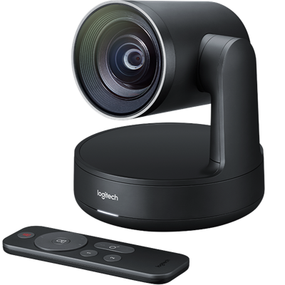 Logitech Rally Camera Premium PTZ camera with Ultra-HD imaging system and automatic camera control