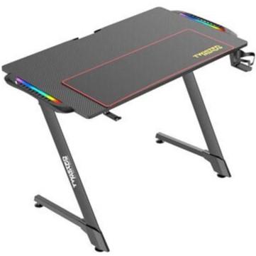 Twisted Minds Z Shaped Gaming Desk Carbon fiber texture TM-Z-1060-RGB