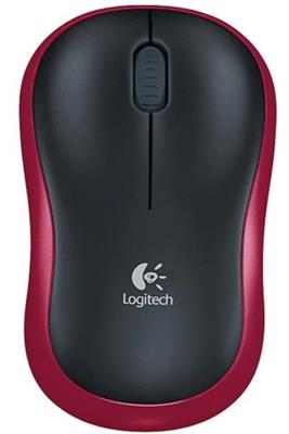 Logitech Wireless Mouse M185 - Red - 910-002503