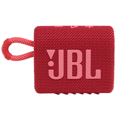 JBL GO 3 PORTABLE BLUETOOTH WIRELESS WATERPROOF SPEAKER | RED JBLGO3RED