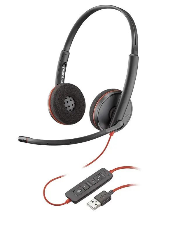 Poly Plantronics Blackwire C3220 Type-A Corded UC Headset