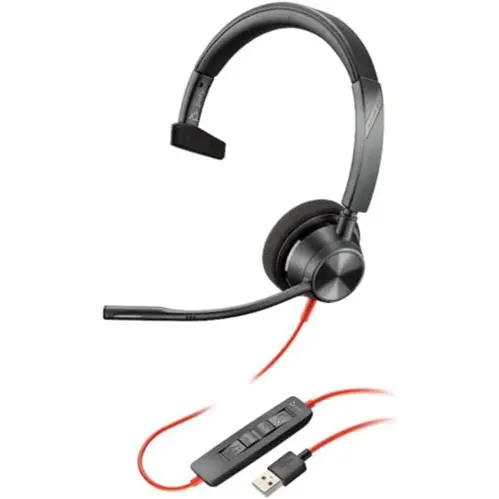 Poly Blackwire 3310 USB-C Monaural Headset - Microsoft Teams Certified