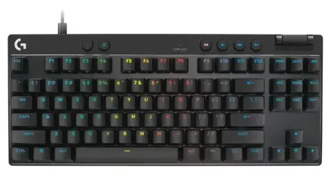 Logitech G PRO X TKL RAPID Wired Gaming Keyboard- Analog Switches - Black 