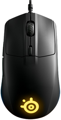 SteelSeries Rival 3 8,500 CPI TrueMove Core Optical Sensor Gaming Mouse