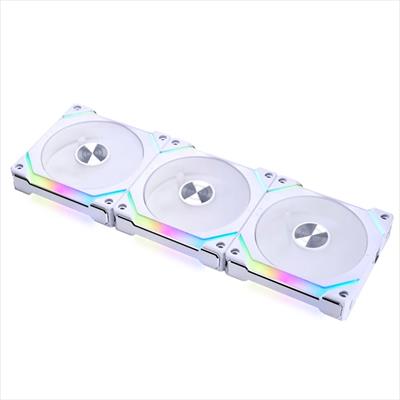 Lian Li UNI Fan SL120 V2 RGB Triple Fan Pack with Controller - White