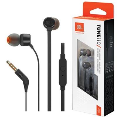 JBL Tune 110 IN-EAR EARPHONE WIRED ( BLACK)