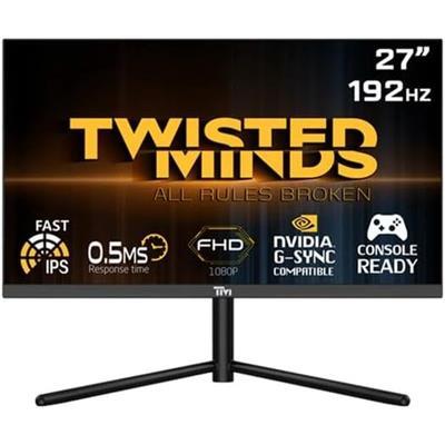 Twisted Minds 27'' Flat, FHD 192Hz, Fast IPS, 0.5ms, HDMI2.1 , HDR Gaming Monitor