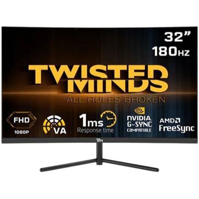 Twisted Minds 32inch, HDR (R1500),FHD ,180Hz, VA, 1ms, HDMI2.0 Gaming Monitor