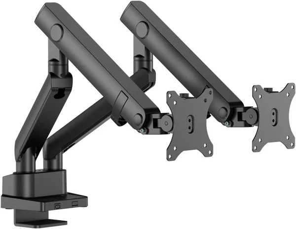 Twisted Minds TM-84-C012 Dual Screen Slim Heavy-Duty Mechanical Spring Monitor Arm – 