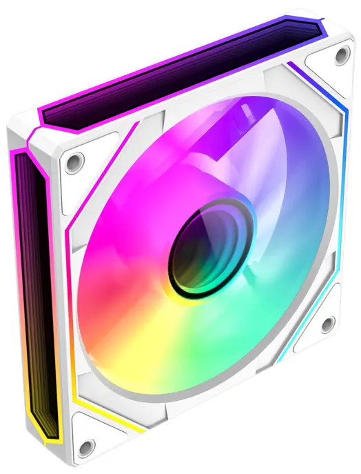 GameMax FN12A-S8I-RW, Reverse 120mm ARGB Fan - White 