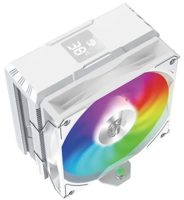 Gamemax Sigma 520 Digital HW Tower CPU air cooler, Painted Black, Fours thermal tubes, Supports Intel Gen12,13 CPUs and AMD latest model, ARGB lighting effects - White