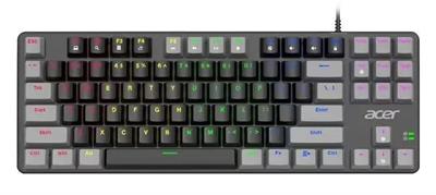 Acer OKW132 TKL Wired Mechanical Gaming Keyboard, RGB Lighting, Red Switches