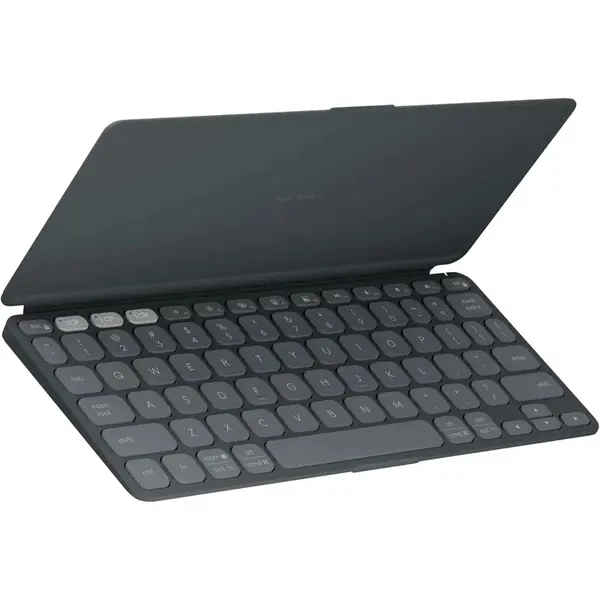Logitech Keys-to-Go 2 Portable Bluetooth Tablet Keyboard with Built-in Cover, Wireless, Graphite