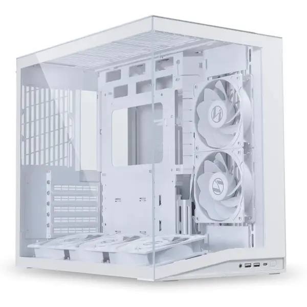 Lian Li O11D Mini V2 Flow Compact ATX Mid-Tower Airflow Computer Case -  White