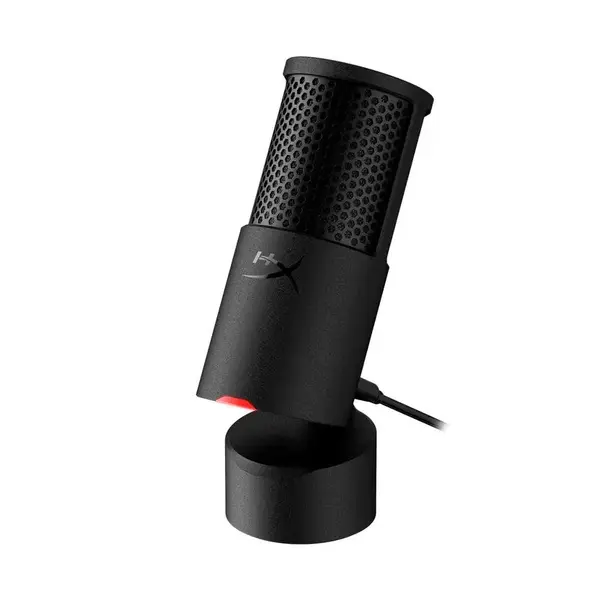 HyperX SoloCast 2 – Gaming USB Condenser Mic Compact Tiltable Stand – Black