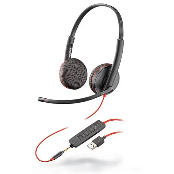 Plantronics Blackwire C3225 USB- A & 3.5mm PC Headset