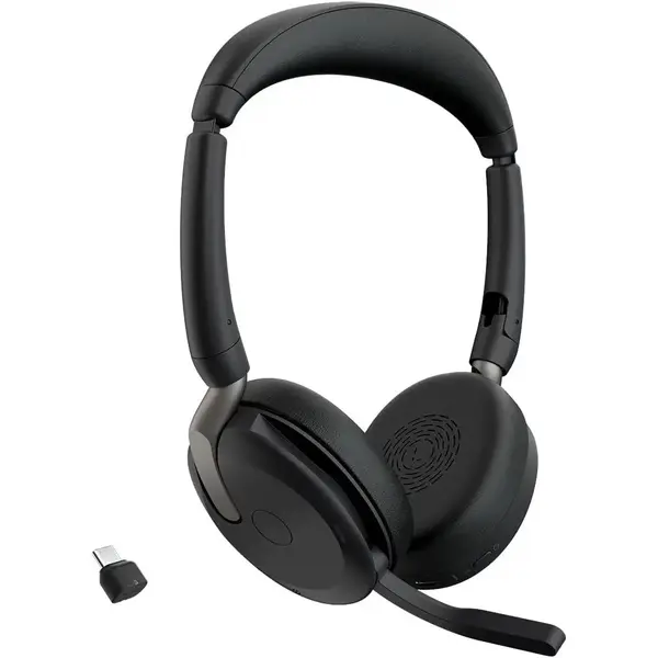 Jabra Evolve2 65 Flex Wireless Stereo Headset - Bluetooth - Black
